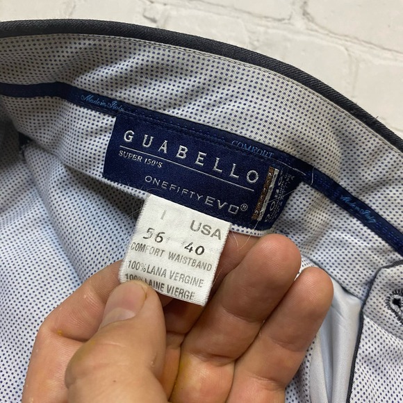 Men’s 56x40 pant GUABELLO SUPER 150*S ONEFIFTYEVO casual slacks business office - Picture 9 of 10